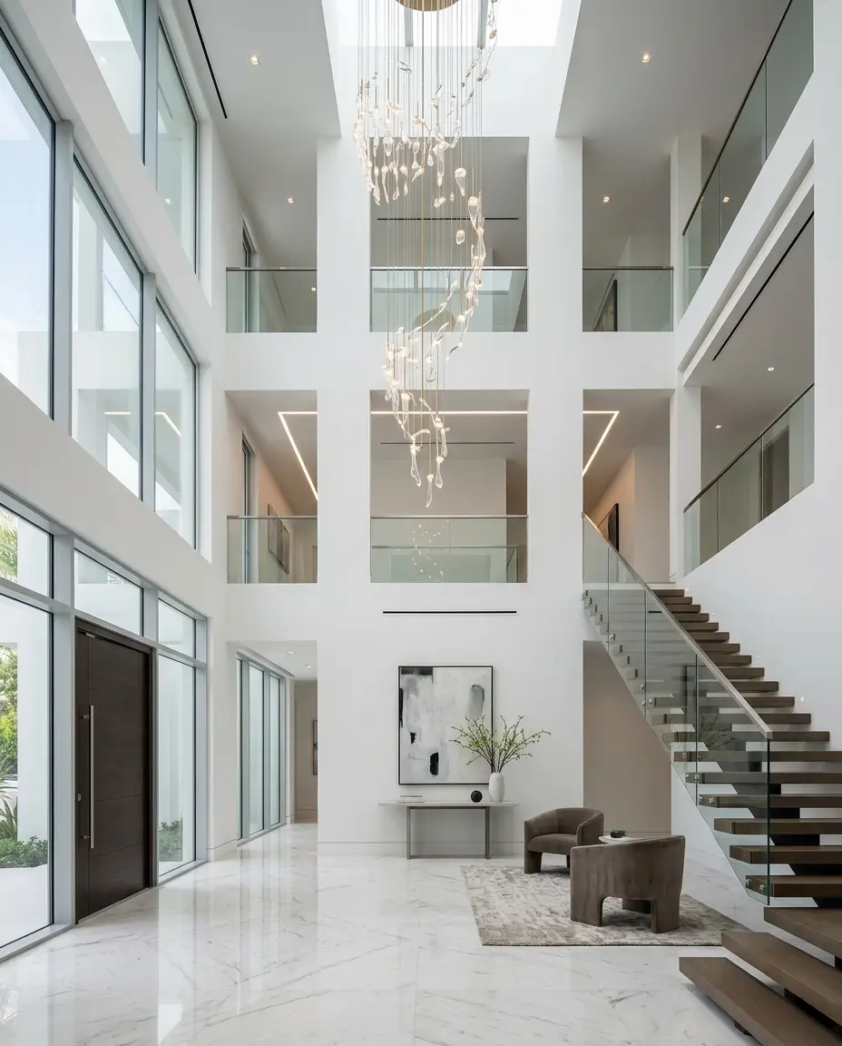 Triple Height Foyer